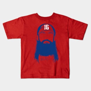 Brandon Marsh Philly Beard Kids T-Shirt